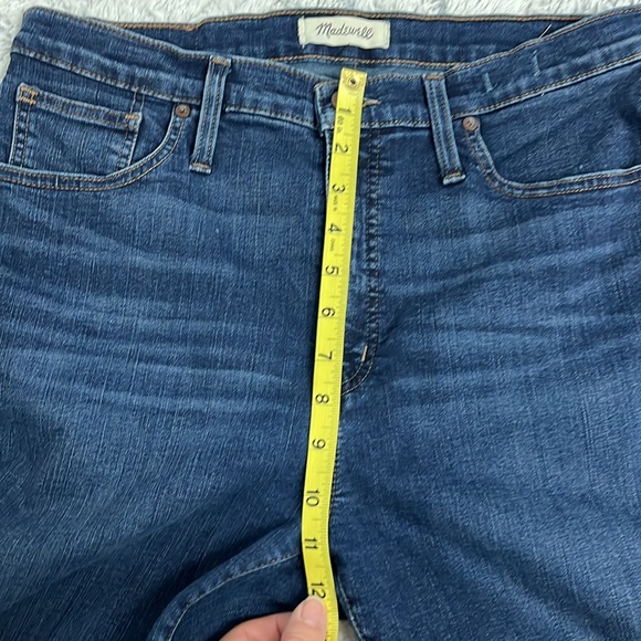 Madewell 10” High Rise Skinny Blue Denim Waist 31 - Picture 7 of 11